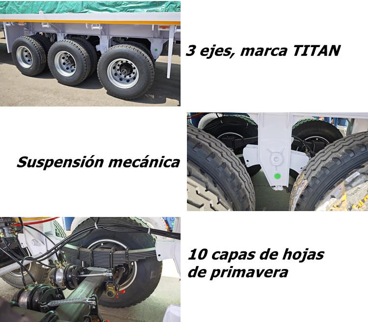 Semirremolque plataforma plana para trailer 3 ejes en venta en Santiago de Chile