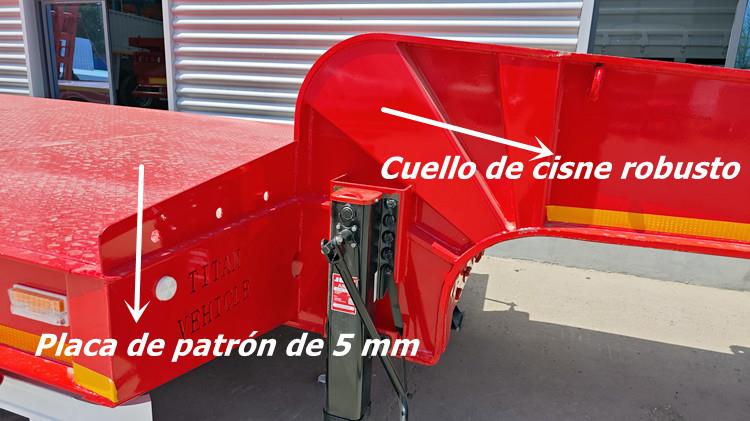 Remolque de plataforma cama baja en venta en Dominican