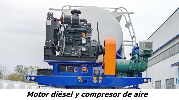 Remolque cisterna transporte de cemento a granel en venta en Honduras