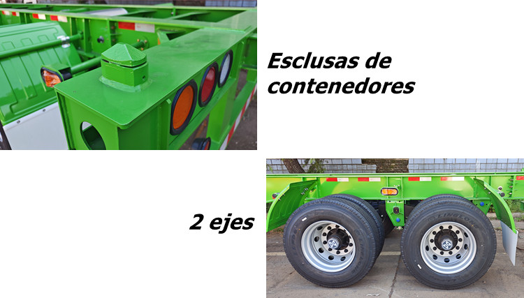Venta de semirremolque portacontenedores extensible