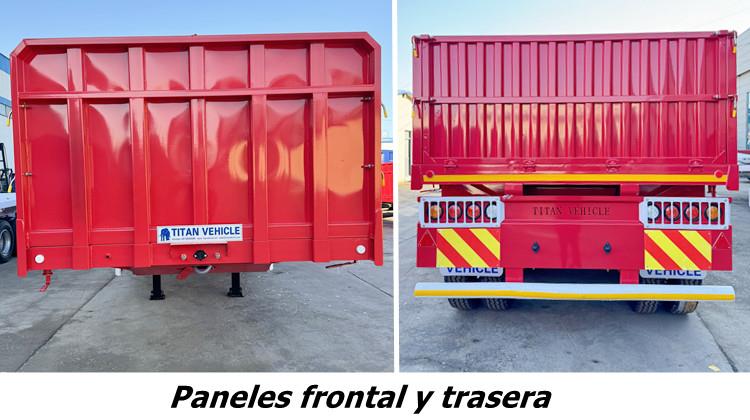 Remolque para carga pesada tractomulas con paneles laterales