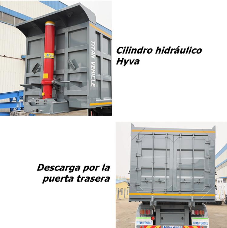 Semirremolque volquete bañera basculante de 4 ejes