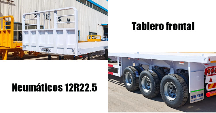 Semirremolque Plataforma 40 Pies 3/Tres Ejes Para Trailer en Mexico