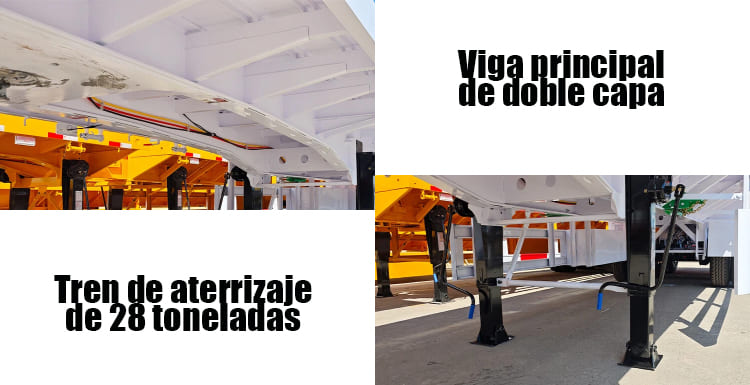 Semirremolque Plataforma 40 Pies 3/Tres Ejes Para Trailer en Mexico