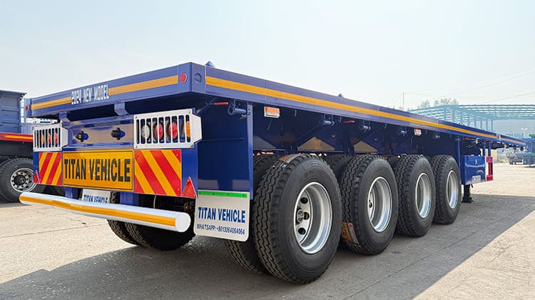 Trailer Con Plataforma Plana Para Trailer 4 Ejes en Argentina