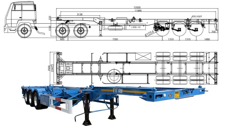 venta de semirremolques plataforma portacontenedores nuevos 20 40 pies