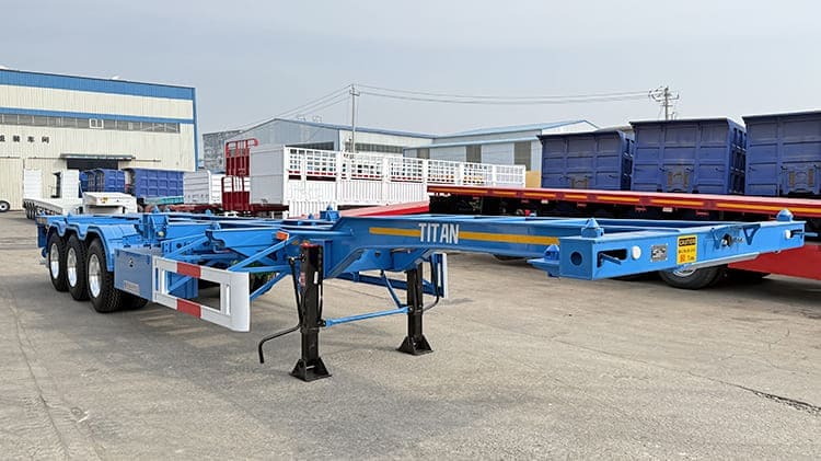 venta de semirremolques plataforma portacontenedores nuevos 20 40 pies