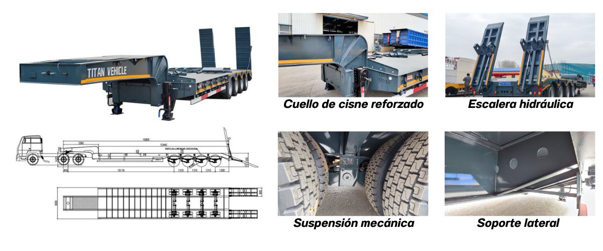 Remolque Plataforma Cama Baja en Venta