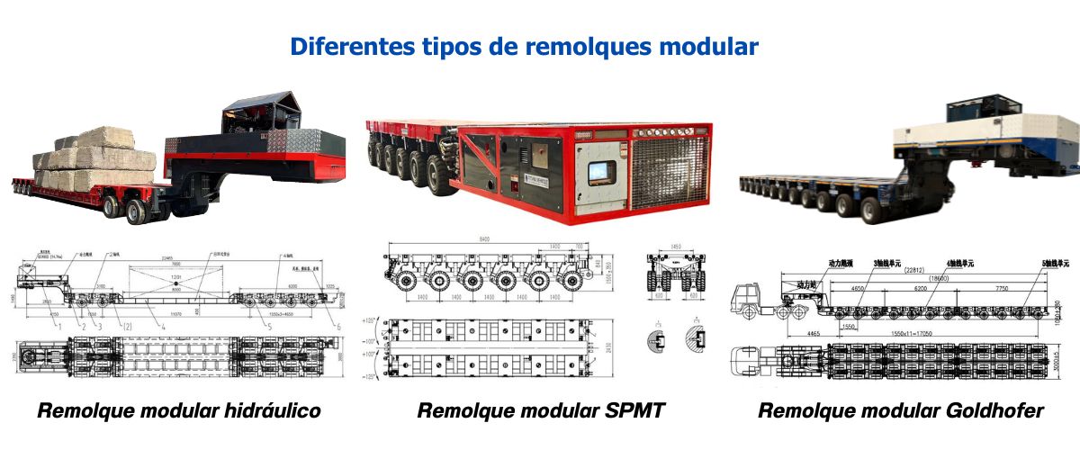 Vehículos para transporte de carga extradimensionada