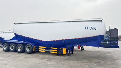 Remolque transporte cemento 4 ejes