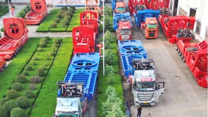 Envío de remolques de transporte de aspas eólicas